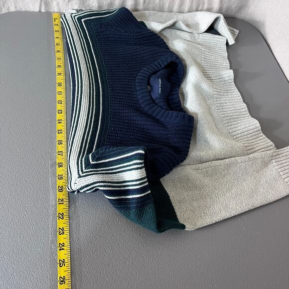 Vintage 90s American Eagle Mens Sweater Small Ribbed Knit Striped Wool Blend Y2K - Picture 8 of 10